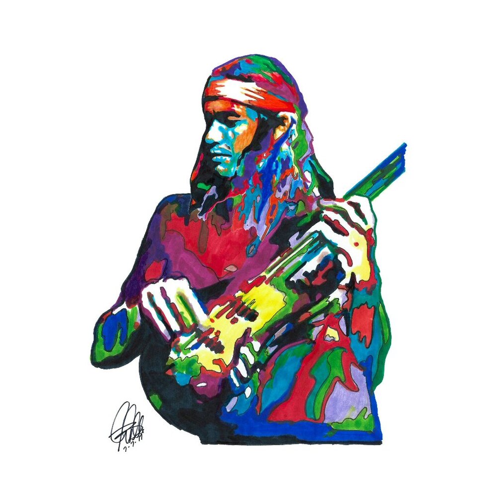 Jaco Pastorius Weather Report Bass Jazz Music Poster Print Wall Art 13x19